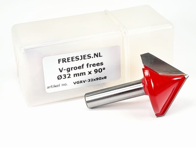 V-groef frees Ø32 mm x 90° x 8mm