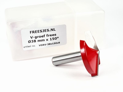 V-groef frees Ø38 mm x 150° x 8mm