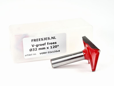 V-groef frees Ø32 mm x 120° x 8mm