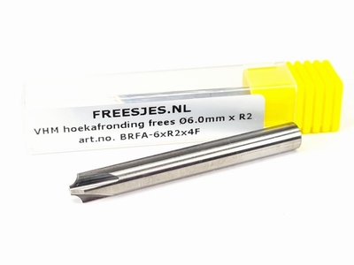 VHM hoekafronding frees Ø6.0mm x R2