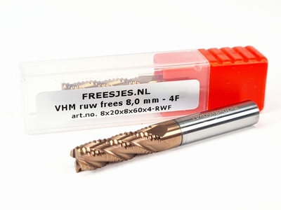 VHM ruw frees 8,0 mm - 4F