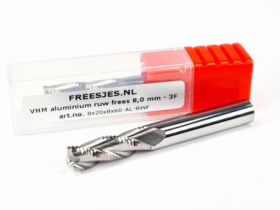 VHM aluminium ruw frees 8,0 mm - 3F