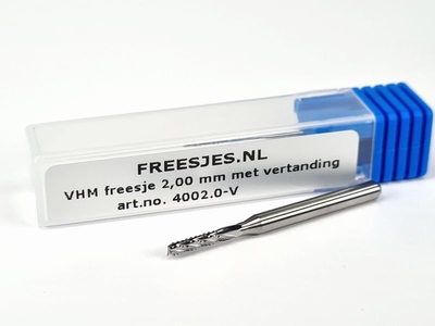 VHM freesje 2,40 mm met vertanding