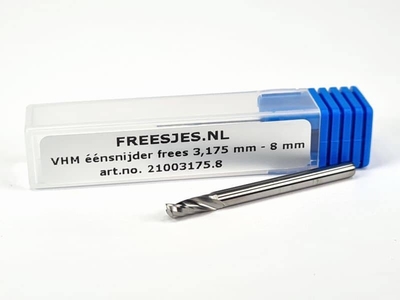 VHM éénsnijder frees 3,175 mm - 8 mm