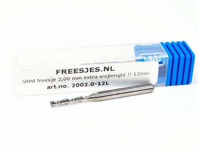 VHM freesje 2,00 mm extra snijlengte !! 12mm