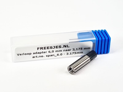 Verloop adapter 6,0 mm naar 3,175 mm