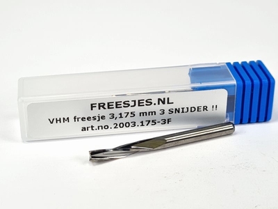 VHM freesje 3,175 mm  3 SNIJDER !!