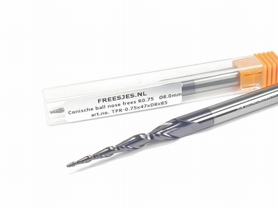 Conische ball nose frees R0.75   Ø8.0mm