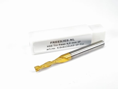 HSS Tin frees 4,0 mm 2F