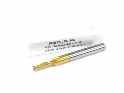 HSS Tin frees 4,0 mm 2F