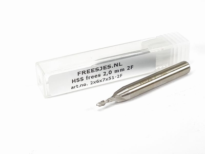 HSS frees 2,0 mm 2F