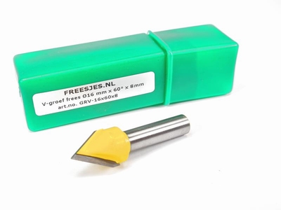V-groef frees Ø16 mm x 60°