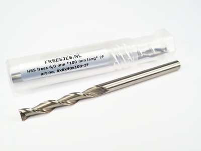 HSS frees 6,0 mm *100 mm lang* 2F