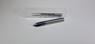 V hoekfrees 6.0 mm VHM met 60° hoek