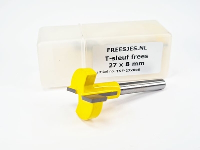 T-sleuf frees 27 x 9,52 mm