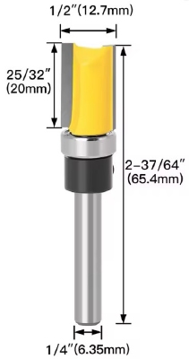kanten frees 2F Ø12,7 x 6,35 x 20