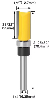 kanten frees 2F Ø12,7 x 6,35 x 25