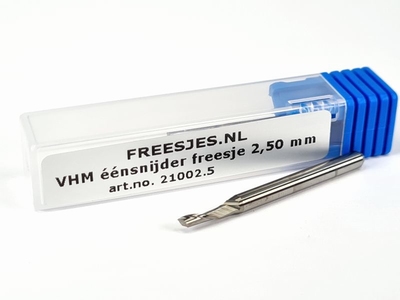 VHM éénsnijder freesje 2,50x17 mm