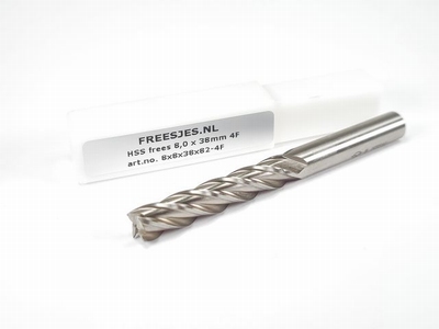 HSS frees 8,0 x 60mm 4F
