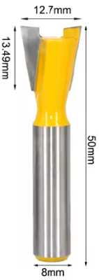 Zwaluwstaartfrees Ø12,7 mm (1/2")