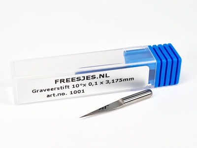 Graveerstift 10°x 0,1 x 3,175mm