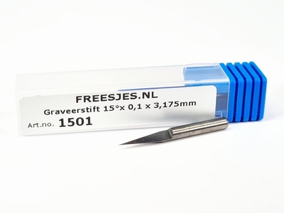 Graveerstift 15°x 0,1 x 3,175mm