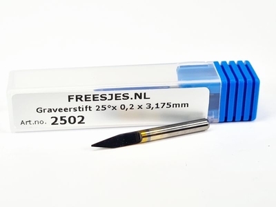 Graveerstift 25°x 0,2 x 3,175mm