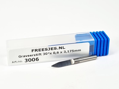 Graveerstift 30°x 0,6 x 3,175mm