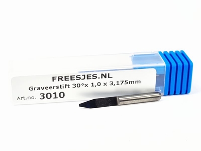 Graveerstift 30°x 1,0 x 3,175mm