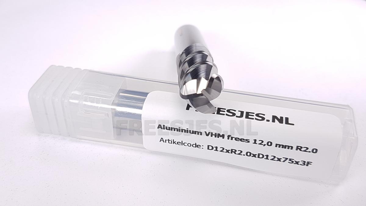 Aluminium VHM frees 12,0 mm R2.0