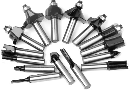 Bovenfreesset 15 stuks