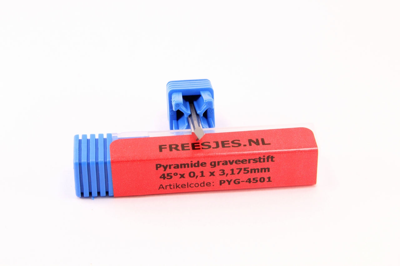 Graveerstift pyramide 45°x 0,1 x 3,175mm