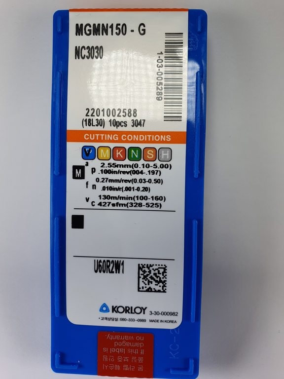 steekbeitel MGMN150-G 1,5mm breed