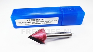 HQ V-groef frees Ø16 mm x 60°