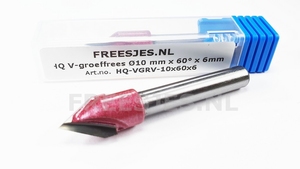 HQ V-groef frees Ø10 mm x 60°