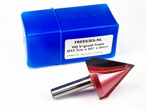 HQ V-groef frees Ø32 mm x 60°