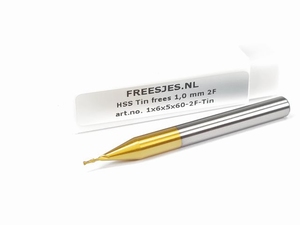 HSS Tin frees 1,0 mm 2F