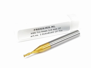 HSS Tin frees 2,0 mm 2F