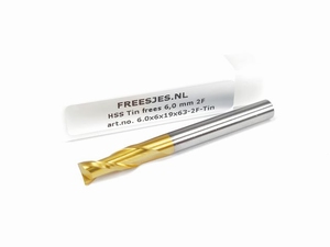 HSS Tin frees 6,0 mm 2F