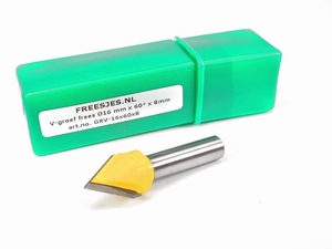 V-groef frees Ø16 mm x 60°