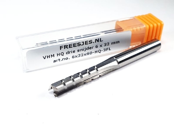 VHM Rechte frezen 3-snijder