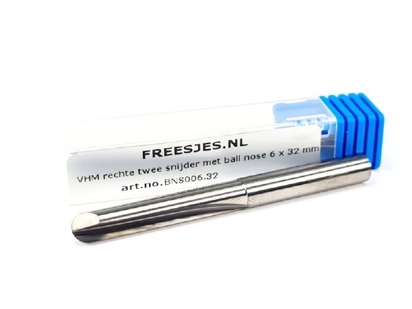 VHM Rechte frezen Ball Nose 2-snijder